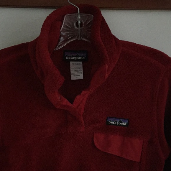 Patagonia Re-Tool Snap Fleece Maroon Pullover - Picture 3 of 3